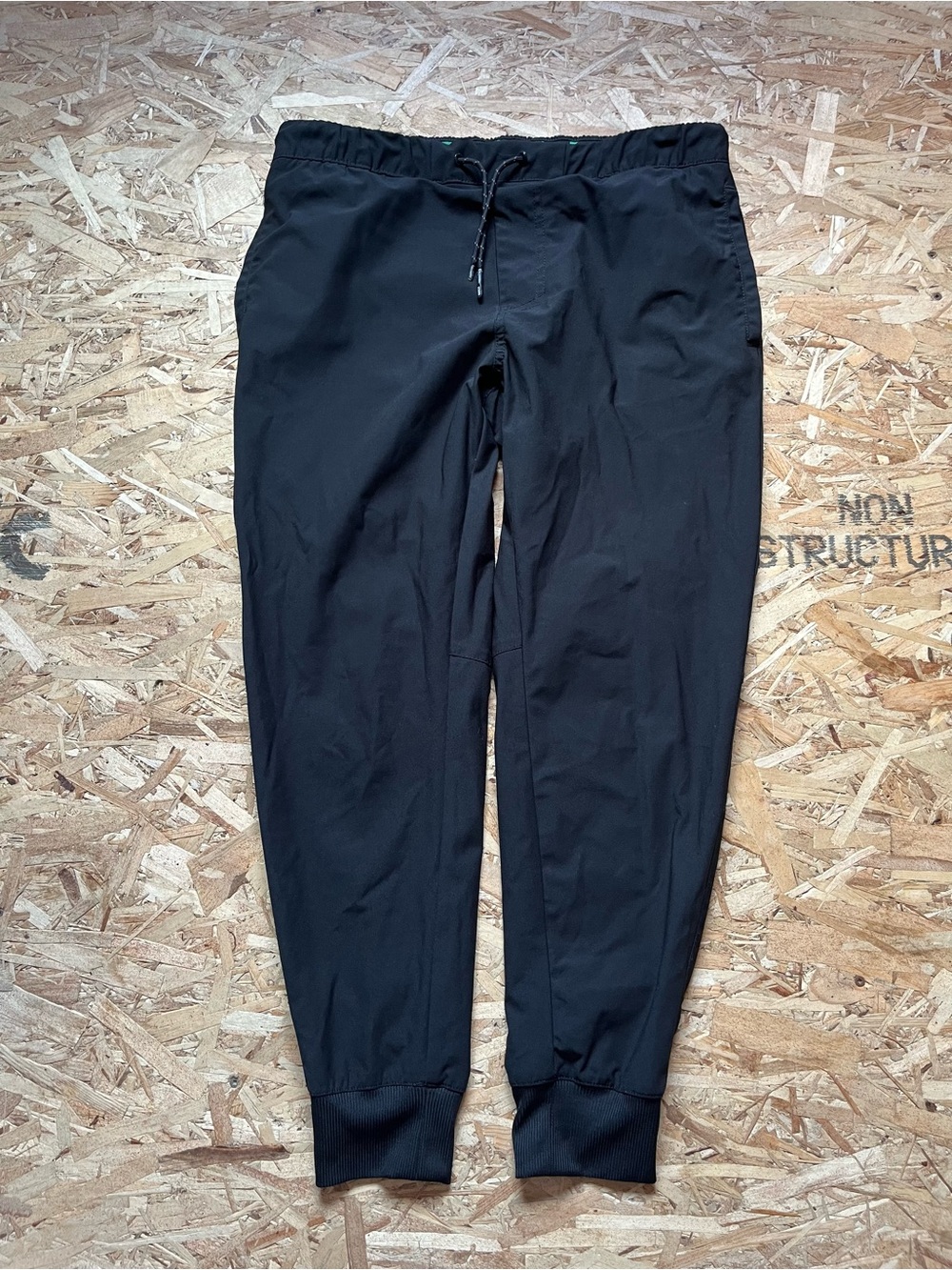 Men's Black Projek Raw Drawstring Cuffed Athletic Pants